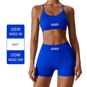 กางเกงขาสั้นสำหรับเล่นโยคะสำหรับผู้หญิง7137ชุดเซตเสื้อชั้นในยืดยกกระชับก้นชุดเล่นโยคะใหม่ - Product Image 4