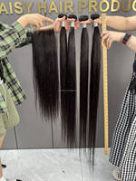 La plus longue armure brésilienne de cheveux raides bruts de 40 50 pouces, trame de cheveux humains brésiliens 100%, paquet de cheveux humains brésiliens de vison super longs