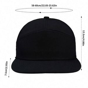 Custom 7-Panel Laser Cut Hole Mesh Golf <b>Cap</b> Rope Perforated Snapback Sports Baseball <b>Cap</b> <b>Flat</b> Brim Street Style Common Unisex - Product Image 2
