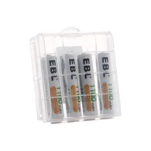 1,2 v aaa batería recargable Suppliers-EBL-baterías recargables de larga vida, paquete de baterías de ion de litio AAA de 1100 mAh y 1,2 V, 4 paquetes, gran oferta, envío directo