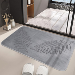 Set Moderno di <span class=keywords><strong>3</strong></span> Tappeti da <span class=keywords><strong>Bagno</strong></span> in Poliestere con <span class=keywords><strong>Tappetini</strong></span> Assorbenti e Base Antiscivolo in PVC - Product Image 4