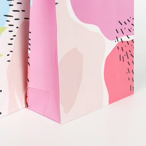 Stock au détail 210gsm ivoire papier kraft sacs en papier shopping sac d'emballage cadeau pour l'épicerie - Product Image 5