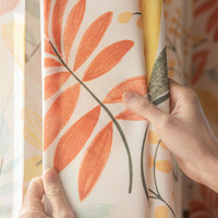 Tela de Cortina Transparente Estampada 100% Poliéster, Diseño de Hojas Hawaianas, Tela para Cortinas con Estampado Botánico, Venta al Por Mayor