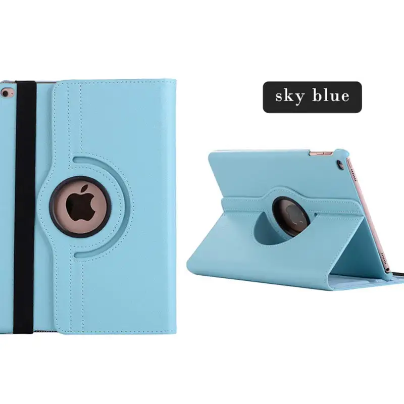 Foldable Ergonomic 360 Degree Rotating Leather Tablet Pc Pad Stands Case for Apple iPad 10.9 12.9 2021