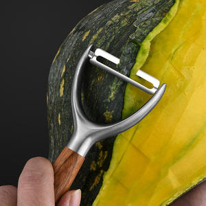 سكين مطبخ جديد من الفواكه والخضروات والفاكهة من الفولاذ المقاوم للصدأ مع مقبض خشبي - Product Image 3