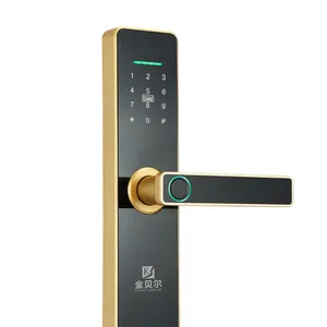 Suministro de fábrica TUYA TT Lock Impermeable Wifi APP Cerradura de puerta inteligente con huella dactilar