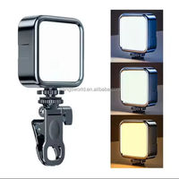 Lampe de remplissage LED RVB pleine couleur, portable, en plastique, pour photographie, vlog, lumière Tofu, intensité réglable, double température de couleur