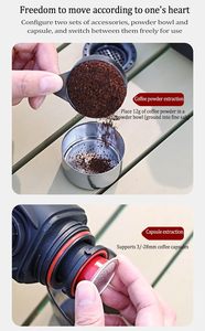 Prensa manual portátil, máquina de café espresso <span class=keywords><strong>italiana</strong></span>, pequeña <span class=keywords><strong>cafetera</strong></span> para exteriores hecha de plástico para viajes <span class=keywords><strong>y</strong></span> uso doméstico - Product Image 2