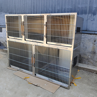 304 RVS 6-delige dierenkooi grote hondenkennel zware uitvoering RVS dierenkooi