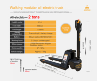 Nouveau chariot élévateur à palettes à commande manuelle intelligente, moteur à courant continu, capacité de charge de 1 tonne, pour les magasins de détail et les ateliers de réparation de machines