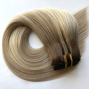 Produits les plus vendus 2025 Extensions de cheveux à clip invisibles aspect naturel Cheveux humains épais - Product Image 2
