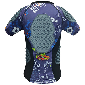 Usine Offre Spéciale Garçon Football Sport Nid D'abeille Compression Eva T-shirts Anti Collision Pads Coude Soutien Shorts De Haute Qualité - Product Image 3