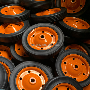 Roue en caoutchouc à pneu solide de <span class=keywords><strong>13</strong></span> pouces X 3 pouces pour brouette WB3800, chariot à main, chariot à main - Product Image 3