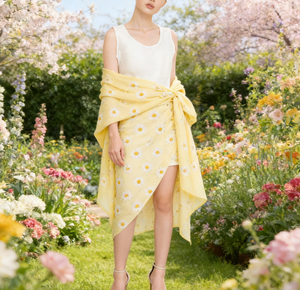 Pareo Hawaiano a Prezzo all'Ingrosso, Sarong da Spiaggia con Motivo Foglie di Palma Tropicale, Asciugatura Rapida, Lavalava, Abbigliamento da Spiaggia, Dropshipping - Product Image 2