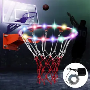 Arceau de basket-ball solaire avec 8 Modes de Flash, Led, barre lumineuse colorée