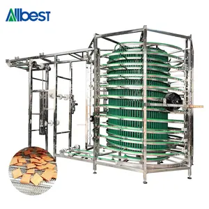 Bakery Equipment Gravity Chute Candy Cooler Tower Bread Spiral Proofer Cooling Conveyor For Small Scale Business