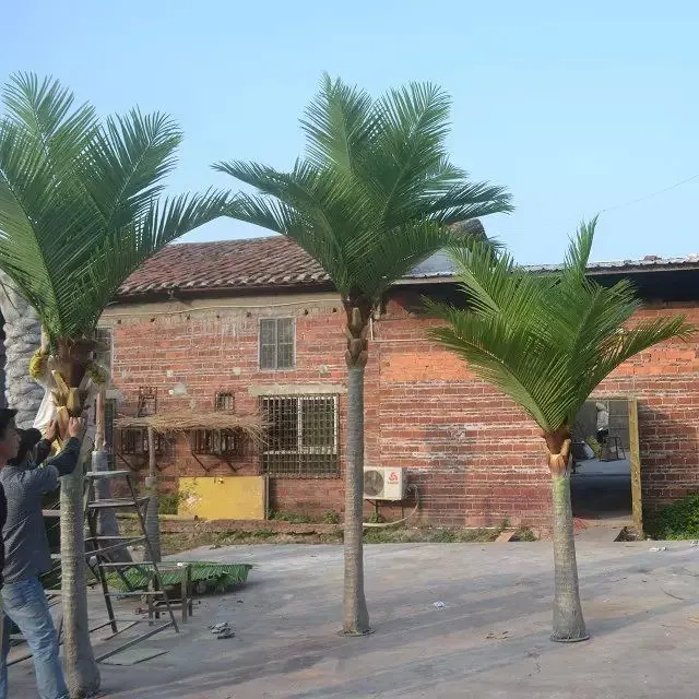 Özelleştirilmiş boyutu için Palma yapay palmiye ağaçları ev ve bahçe dekor