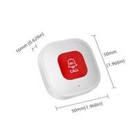 Bouton d'alerte médicale intelligent portable, appel WiFi, pager, boutons SOS Tuya avec cordon