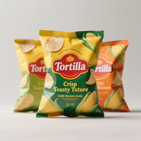 Emballage de grignotage alimentaire en plastique recyclable imprimé personnalisé sac de tortilla de maïs en mylar