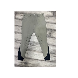 Culotte d'équitation en silicone de meilleure qualité avec patch au genou et fermeture à crochet en tissu respirant, design unisexe pour toutes les saisons - Product Image 1