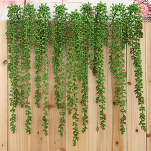 A-693 Artificial colgando 2FT Cadena de perlas de plástico amante de las lágrimas de planta suculenta para jardín de Casa decoración de la pared - Product Image 2