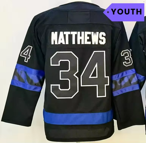 Детская хоккейная форма оптом: высококачественная, дышащая, быстросохнущая, из полиэстера, с вышивкой, для детей США и Канады - Product Image 3