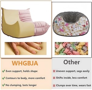 ユニソファ タンゾウ ビーンバッグ モダンリビングルーム 圧縮L字型 格安ソファ セクショナルカウチ 圧縮ロールボックスソファ レイジーソファ - Product Image 3