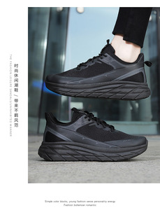 Scarpe da Uomo con Suola Spessa in PVC, Traspiranti, <span class=keywords><strong>per</strong></span> Jogging, Corsa, Palestra, Fitness e <span class=keywords><strong>Camminata</strong></span>, Stile Autunnale - Product Image 3