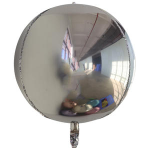 Precio al por mayor Fiesta de cumpleaños Mylar 10 pulgadas Azul claro Rojo Globo de aluminio <span class=keywords><strong>Esfera</strong></span> Ronda Foil 4D Globos - Product Image 5
