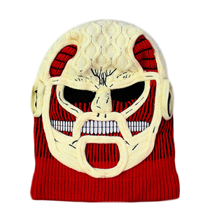 Topi penutup wajah Balaclava 4 lubang kualitas tinggi kustom topi musim dingin logo kustom cossus Titan Balaclava untuk pria wanita