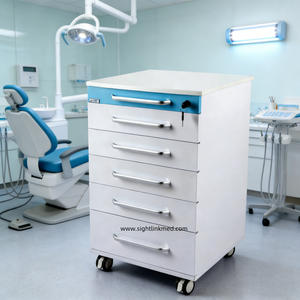 Chariot mobile moderne en acier inoxydable pour infirmière, plan de travail de rangement, <span class=keywords><strong>vente</strong></span> directe usine, armoire latérale pour clinique <span class=keywords><strong>dentaire</strong></span> - Product Image 3