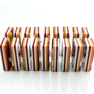 Fournisseur de dominos en acrylique personnalisés imprimés, double six, 28 pièces, qualité supérieure, pour les <span class=keywords><strong>jeux</strong></span> de <span class=keywords><strong>loisirs</strong></span> et les fêtes - Product Image 4