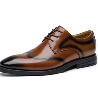 Nuevos Zapatos Oxford Formales de Cuero Genuino para Hombre, Hechos a Mano, de Lujo, para Oficina o Boda, con Cordones, Punta Cuadrada y Gel para Mayor Comodidad