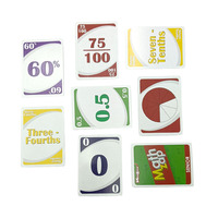 Cartes de Multiplication Personnalisées en Lot de 4 pour l'Éducation des Enfants, Matériel Papier, Améliore l'Apprentissage Cognitif des Nombres