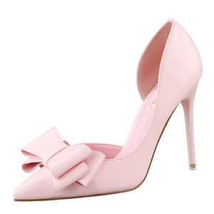 2025 New Bowknot Design Women Girl Sweet Stilettos Pointed Toe High Heel Pump <b>Shoes</b> for Ladies - Product Image 6