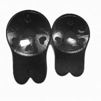 I-0016 Cache-tétons réutilisables sexy en forme d'oreilles de lapin, patch liftant pour la poitrine, auto-adhésif, en Spandex/Coton, soutien-gorge push-up sans armatures, bonnet uni