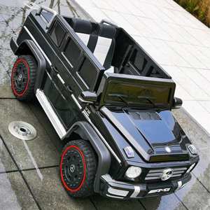 รถยนต์ไฟฟ้าสำหรับเด็ก Mercedes G65 รุ่น 48v 600w สีขาว พร้อมเบาะสีดำและล้อสีแดง สำหรับเด็กอายุ 5 ถึง 7 ปี - Product Image 3