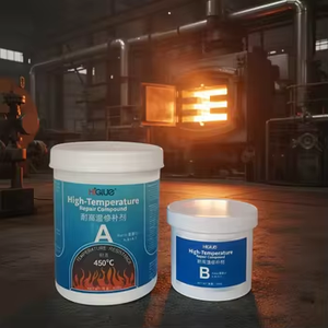 HiGlue 450 ° Pâte de réparation résistante à la chaleur - Mastic époxy A&B pour l'étanchéité et la réparation de la corrosion - Product Image 2