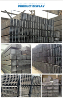 UC100 Universal Columna Brida Canal Acero H Viga HDG Galvanizado Muro de contención Durmiente Postes de valla