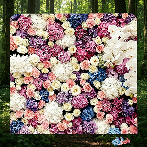 Soft <b>Pastel</b> Color Flower Wall For Bridal Shower Gender Reveal And Romantic Wedding <b>Decor</b> - Product Image 3