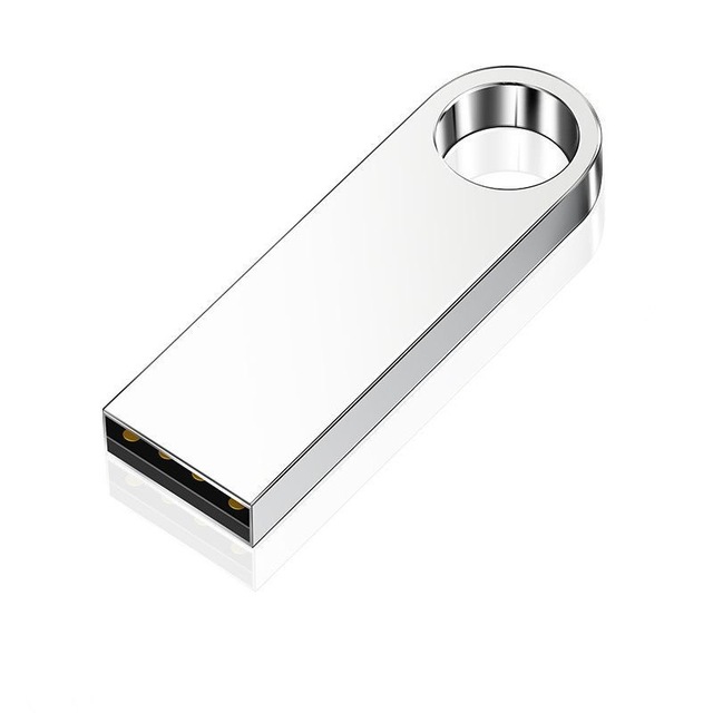Waterproof Metal USB Flash Disk Keychain New USB 3.0 Stick Pen Drive with 4GB 8GB 16GB 32GB 64GB Capacities Metal Key Ring