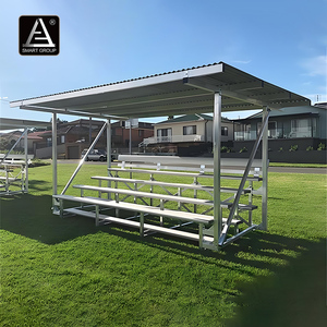 Smart Sports Portable Aluminium Bleachers Bench Seating Outdoor/Indoor Football Mobile Aluminium <strong>Grandstand</strong> Tribune Bleacher - Product Image 2