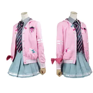 Venta al por mayor sueño traje de cosplay-Venta al por mayor Vocaloid proyecto Diva Anime disfraz alta uniforme de la escuela Halloween traje vestido Lolita Miku traje de Cosplay