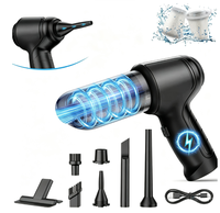 Aspirateur de voiture sans fil 2-en-1, souffleur et aspirateur portatif, mini aspirateur haute puissance pour le nettoyage des fentes de voiture, de la maison et des canapés