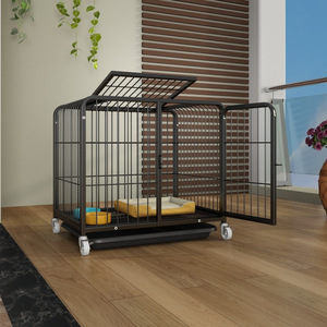 Her boyutta banyo ile Golden Retriever & <span class=keywords><strong>Dog</strong></span> köpek kafesi ayarlanabilir kapalı kulübesi - Product Image 1