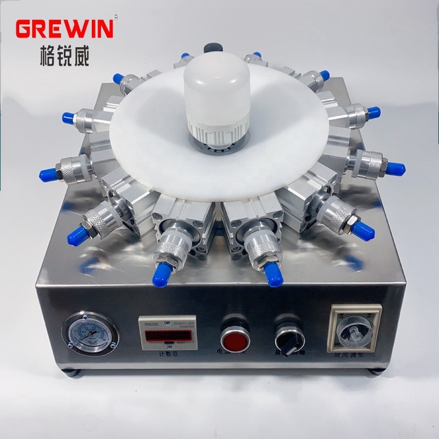 Automatic E11 E12 E14 E15 E17 E20 E22 E26 E27 B22 E40 LED Bulb Base Punching Machine Lamp Cap Crimping Machine GVR-S03