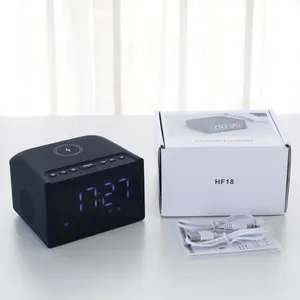 High Endurance Deep Bass Alarm Clock Wireless Desktop BT Speaker