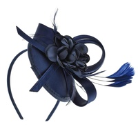 Cheveux de fête quotidiens pour dames Bandeau à plumes d'église Fascinator Flower Women Banana Hair Clip Hairnet Hair Accessories