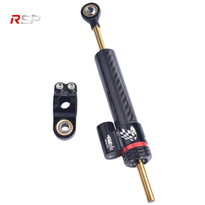 Amortisseur <span class=keywords><strong>de</strong></span> <span class=keywords><strong>direction</strong></span> universel pour moto RSP, en alliage d'aluminium, manchon en fibre <span class=keywords><strong>de</strong></span> carbone, réglage <span class=keywords><strong>de</strong></span> l'amortissement, version courte, fixation par boulons - Product Image 4