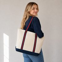 Sac fourre-tout en toile réutilisable pour les courses, option multicolore personnalisée, sac à bandoulière en coton vierge pour les promotions